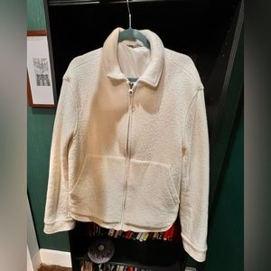 Zara off white wool jacket
